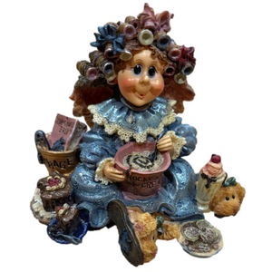 Vintage 1998 Boyds Bears Indulgenia Q Bluit...Angel of Denial Figurine